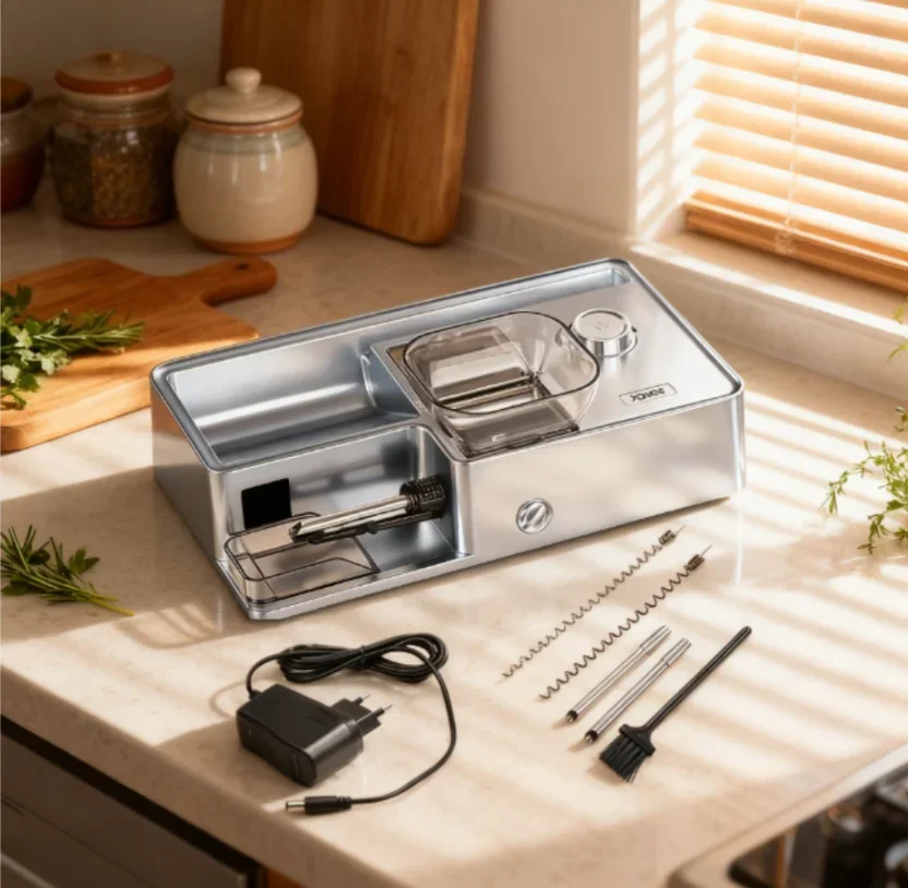 

New 3-in-1 Automatic Cigarette Machine Electric Cigarette Smart Sensor Injector Tobacco Filled 5.5/6.5/8mm Round Tube, Tweezers