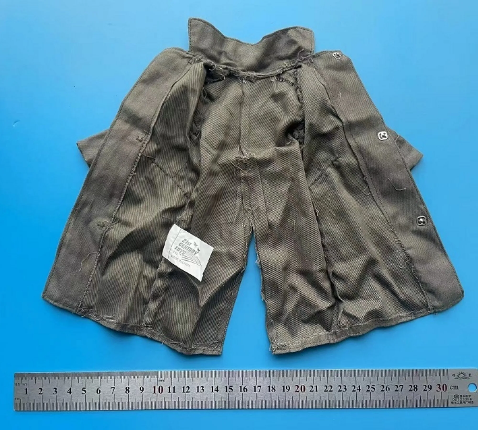 zqn 1/6 Niemiecki Żołnierz Płaszcz Kurtka Model Zabawki Pasuje do Figurki Akcji 12''