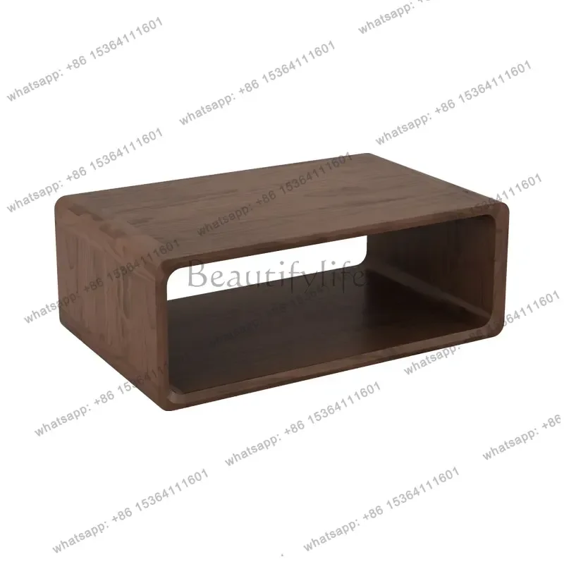 YJ Minimalist Mesas De Centro Para Sala Coffee Table New Chinese Pure Solid Wood Coffee Table Japanese Tatami Simple Low Tables