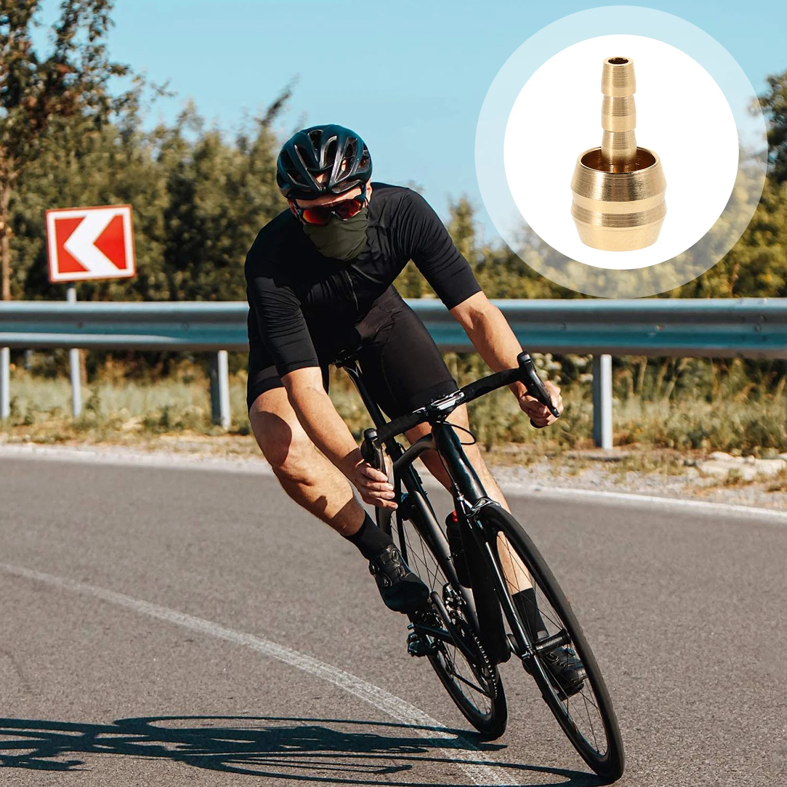 10Sets Mountain Bike Hydraulic Disc Brake Oil Needle Hose Connector Insert Repair Tool Oil Connector Disc Brake Parts for Bike