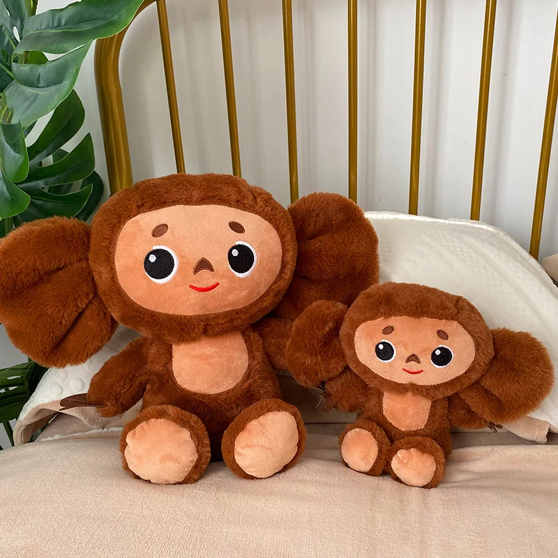 

2023 Russia Movie Cheburashka Monkey Plush Toy 23CM Kawaii Baby Kids Sleep Appease Doll Toys for Children Gift чебурашка игрушка