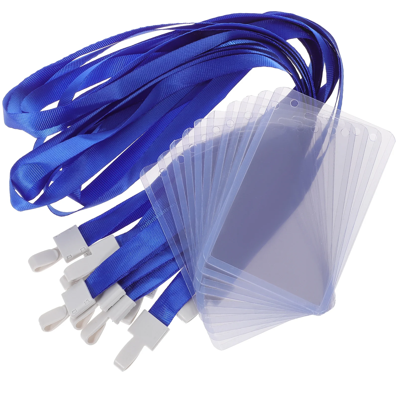 10 قطعة حامل بطاقة الهوية واضحة شارة عمودية كم غطاء حماية شفاف لبطاقات العمل اسم شارة العمل #4