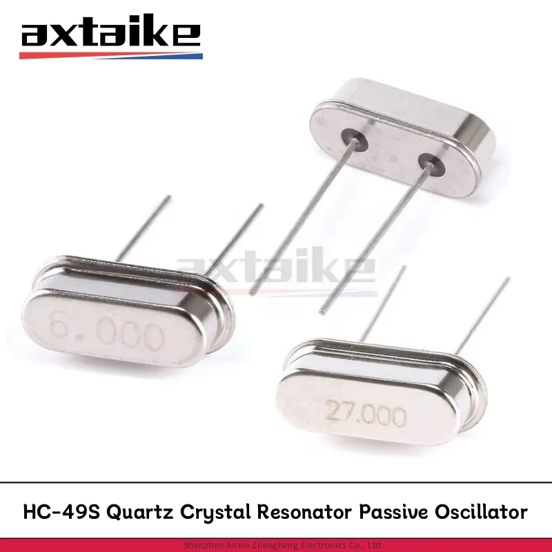 

10PCS 4.000 6 8 10 11.0592 12 13.56 16 18.432 22.1184 24 25 27 30 32 MHZ HC-49S 2Pin Quartz Crystal Resonator Passive Oscillator