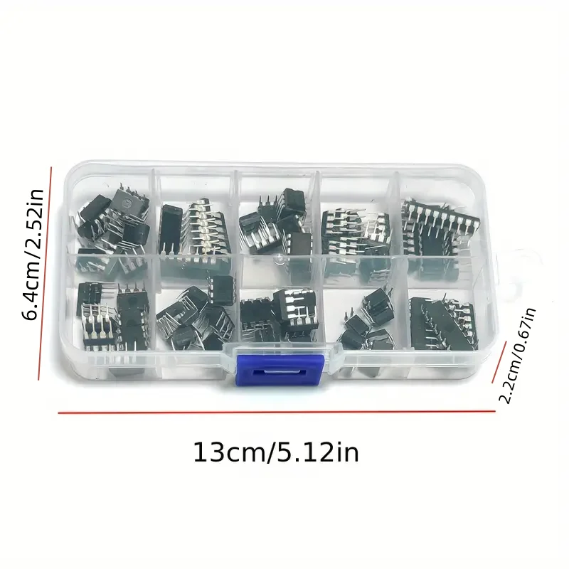 85Pcs Geïntegreerde Schakeling Chipkit 10 Specificaties IC-NE555 IC-LM324 IC-LM358 Dip Enkele Precisie Timer Combinatieset