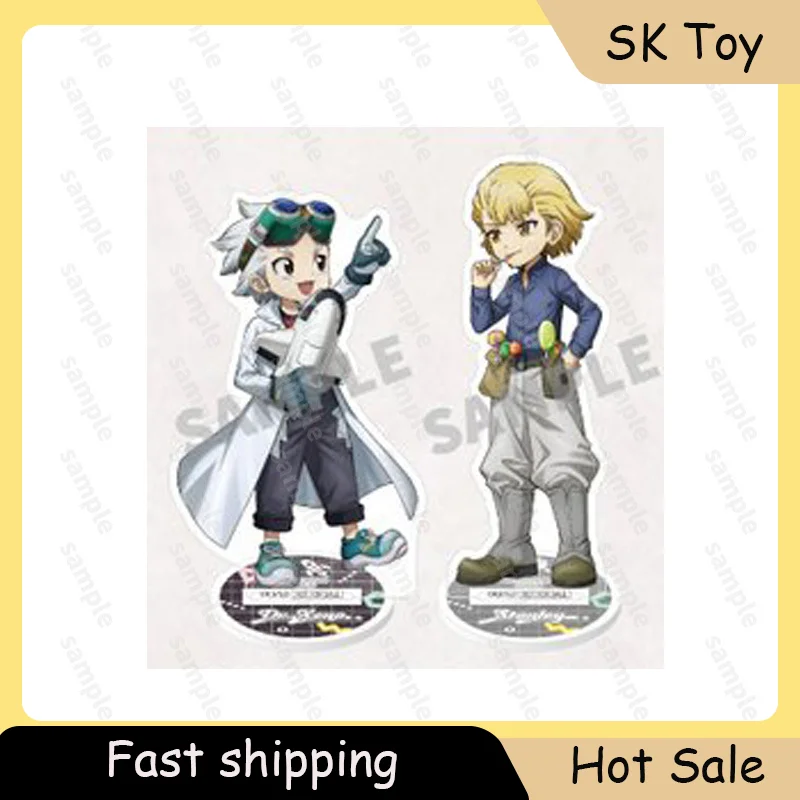 

10-12cm 2pcs Dr.STONE Anime Peripherals Acrylic Stand Desktop Ornament Collections Action Figure