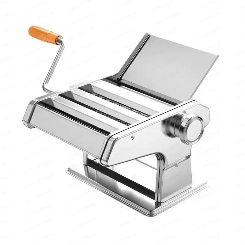 Manual Pasta Maker – Home Dumpling & Wonton Skin Press, Adjustable Thickness Noodle Cutter for Gyoza Wrappers