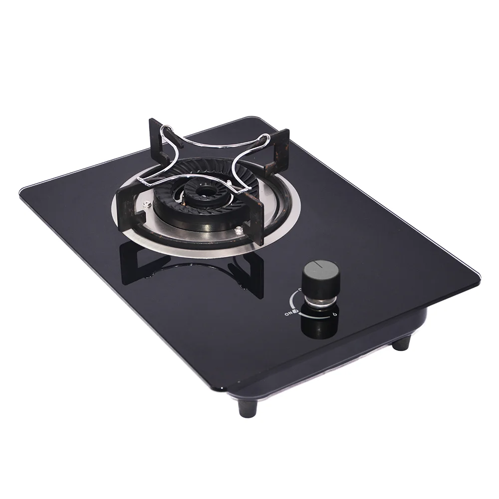 家庭用ゴールデン強化ガラスパネル1口ガスコンロ卓上ガスコンロ1口ガスコンロトップ