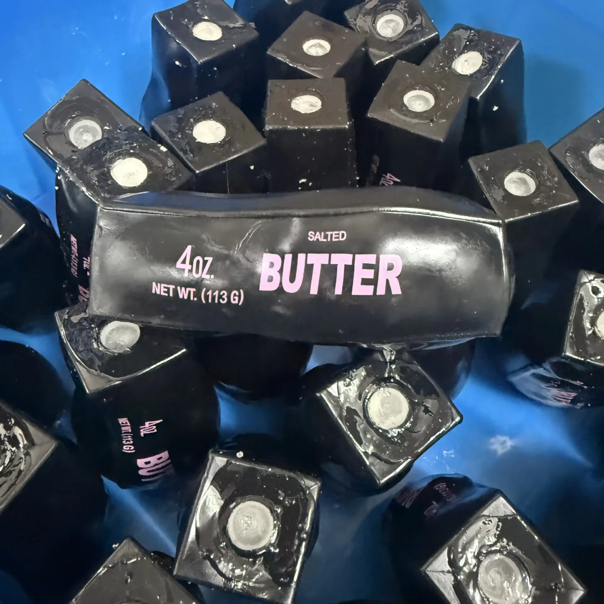 New Black&Pink Crispy Butter with Imitation Cheese & Black Butter Sticks Homemade Crispy Sound Control Stress Relief Fidget Toy - view 3