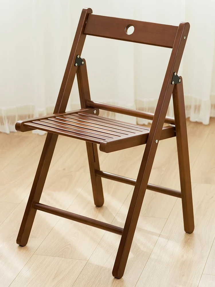 Foldable dining chairs, household dining tables, chairs, solid wood modern minimalist stools, used for endorsement tables