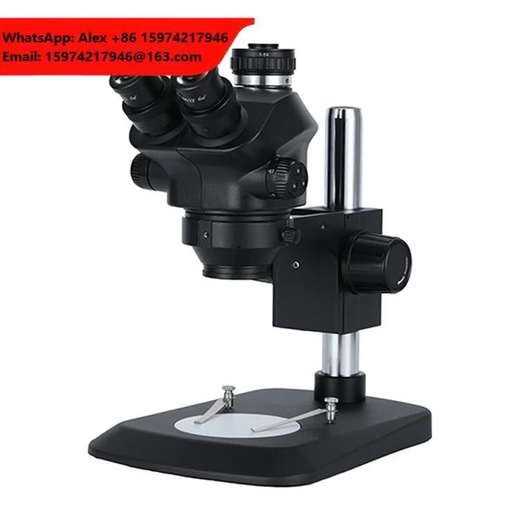 SZ-0750NT Trinocular HD Stereo Microscope 7-50X With Adjustable LED Light & IP65 For Mobile Phone Jewelry Repair PCB Welding