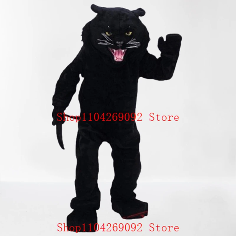 

New Furry Fursuite Adult Black Panther Mascot Costume Cartoon Cosplay Costumer Birthday Party Event Advertising Suite Custom
