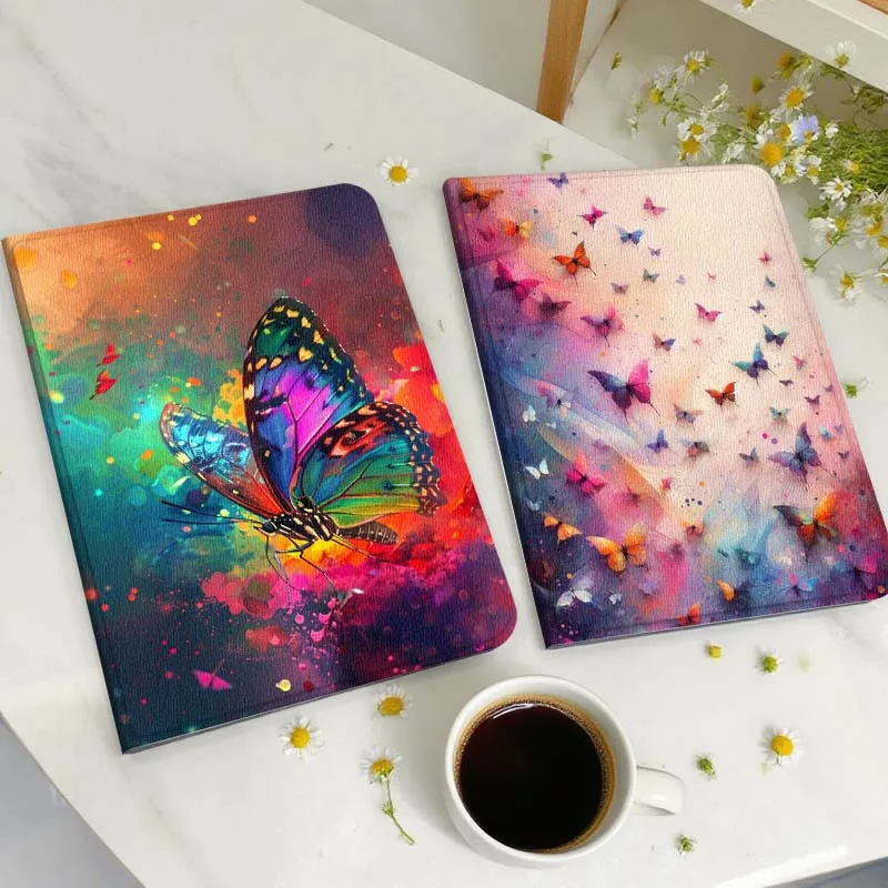 

Красивый чехол для планшета с изображением бабочки для Huawei Honor MatePad MediaPad Air 5 6 7 11 V6 V7 V8 V9 X9 X8 T10 T10s C5e T5, подарок