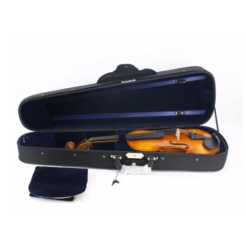 Violin case, triangular black splint case
