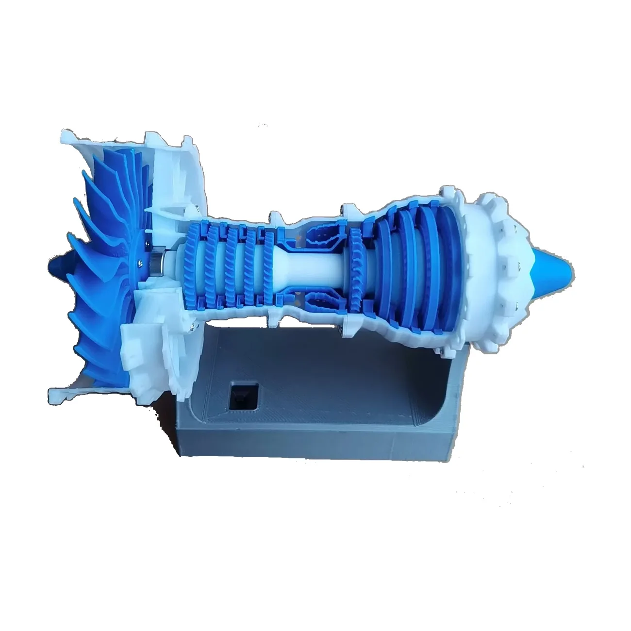 

3D Printed Aircraft Engine Model Can Electric Aviation Turbofan Engine
