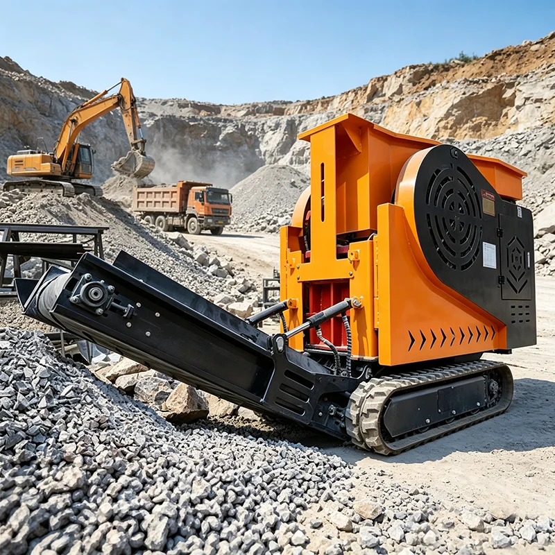 Heavy Duty Mobile Jaw Crusher Portable Rock Crushing Plant for Mine Ore Crushing