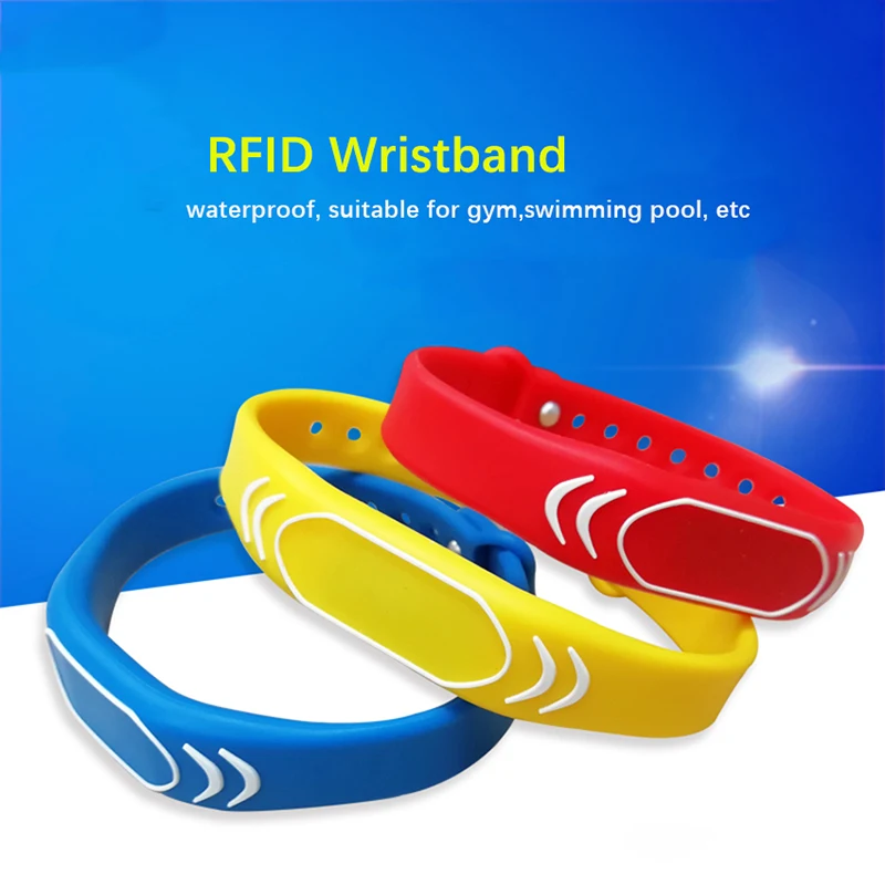 1PC 125khz EM4100 Read Only RFID Adjustable Smart Wristband, Access Control Card Wrist band Bracelet Tag,Can customized LOGO