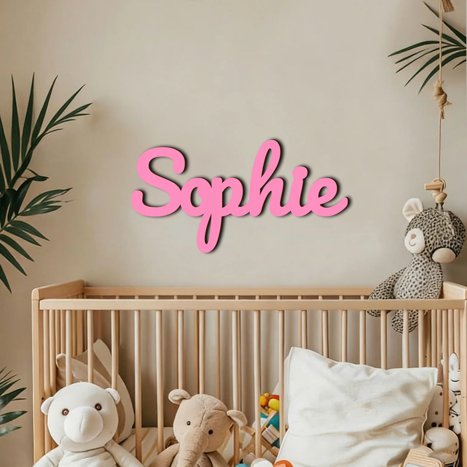 1pc Custom Wooden Name Sign,Customized Surname,Alphabet Name Card,Multi Color Select,Wall Art Decor Wall Stickers,