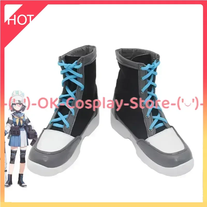 Sorai Saki Cosplay Shoes, Game Blue Archive, PU Leather Shoes, Halloween Carnival Boots, Cosplay Prop, btMade