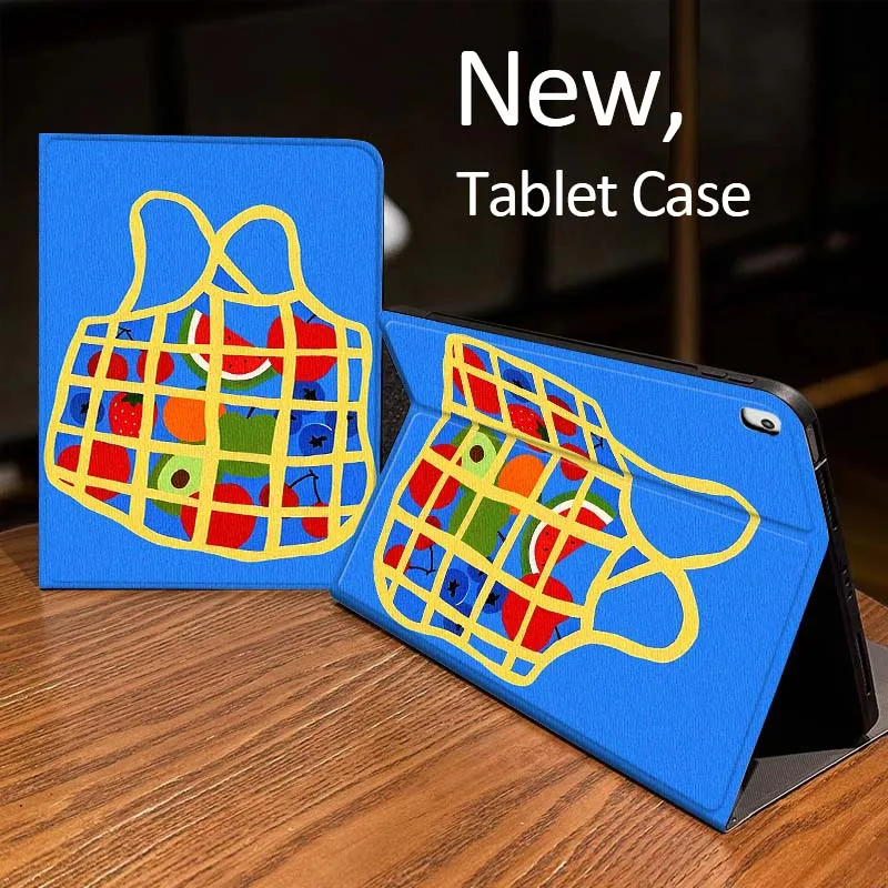 

Grid Shopping Bag Pattern For iPad Pro 10th 11th 5th 6th 7 8 9 2 gen 11 13 M4 M5 10.2 9.7 12.9 10.5 10.9 Inch Tablet Case