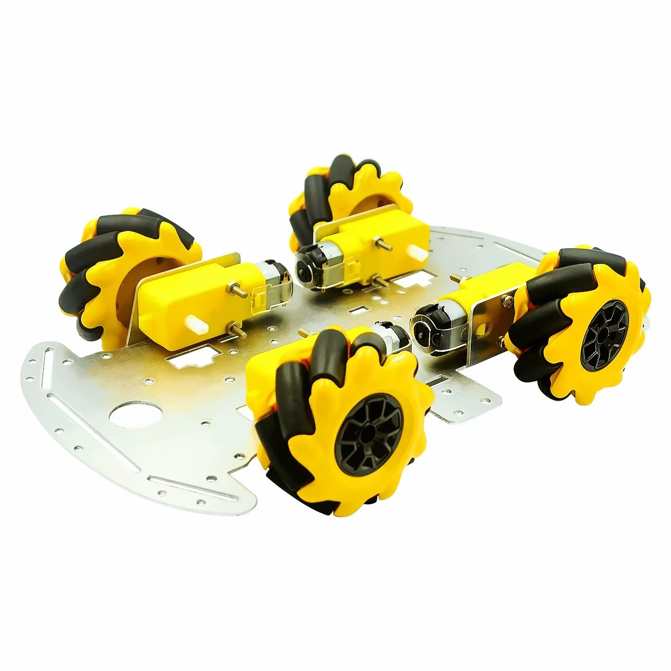 Mecanum Wheel-Kit de chasis de coche Robot omnidireccional con 4 Uds. De Motor TT para Arduino para Raspberry Pi, piezas de juguete DIY