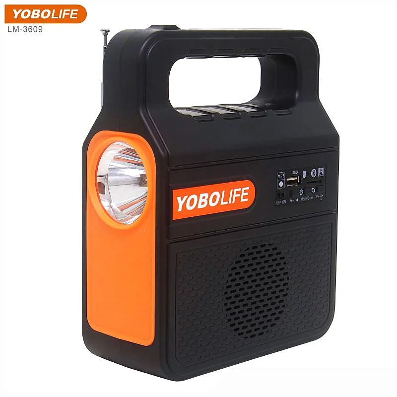 Imagem -02 - Yobolife-sistema de Iluminação Solar com Rádio fm Mp3 Player para Acampamento ao ar Livre