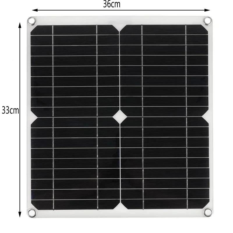 Dual USB 18V 100W Solar Panel Solar Cells Monocrystalline Silicon Charger Kit with 30A Controller Solar Battery For