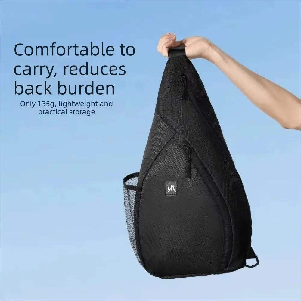 Large Capacity Badminton Racket Bag Side Pocket Cross-Body Sports Sling Bag Lightweight Comfortable Tennis Should Bag