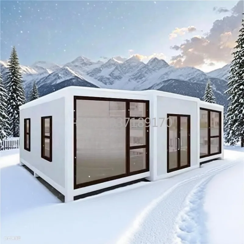 Prefab Tiny Home for Sale 20FT 40FT Foldable Tiny House with Two Bedrooms One Fully Equipped Bathroom and Kitchen Expandable