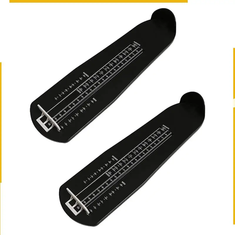 

A76K Shoe Measurement Foot Size Measuring Device Plastic Shoe Foot Measuring Device Adult Men's And Women's Size, Easy To Use 2P