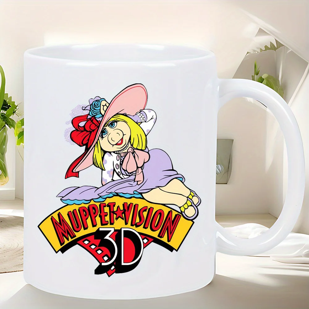 

Керамическая кофейная кружка MuppetVision 3D — официально лицензированная, белая, идеально подходит для любителей кукол, идеальный подарок для любителей кино, уникальный C