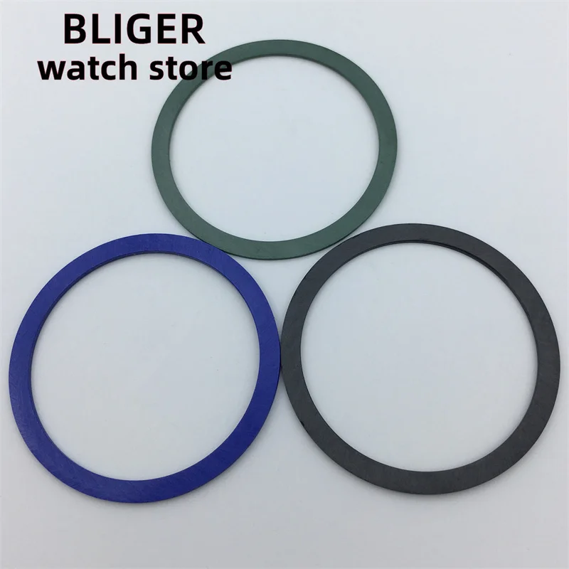 BLIGER Greenwich tipe 39.5mm Bezel jam tangan aluminium kualitas tinggi dua warna sisipan Bezel untuk bagian casing jam 40mm