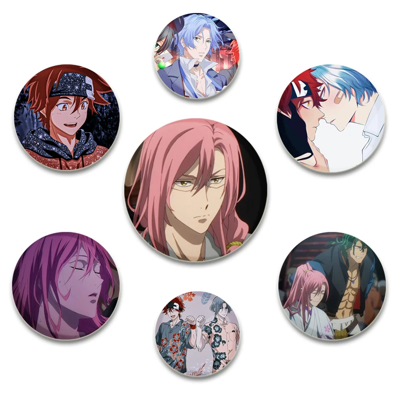 32/44/58mm Anime SK8 The Infinity Badge Tinplate Plastic Pin Button Brooches for Clothing Bag Backpack Decoration Souvenir Gifts