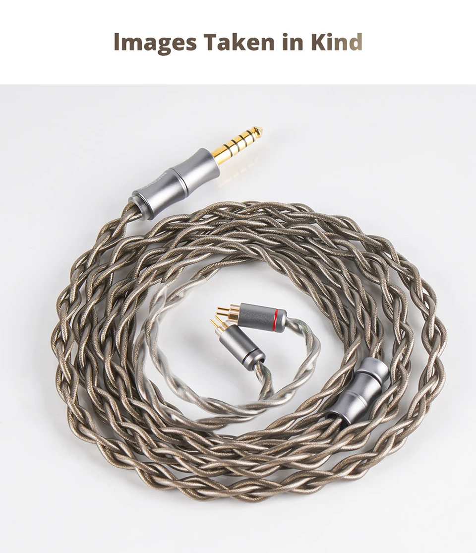 NICEHCK AshSky 6N Silver Plated 7N OCC+7N OCC Upgrad Cable Replaceable 0.78 2Pin/QDC for TANCHJIM MK4 Mystic 8 NX8 IEM