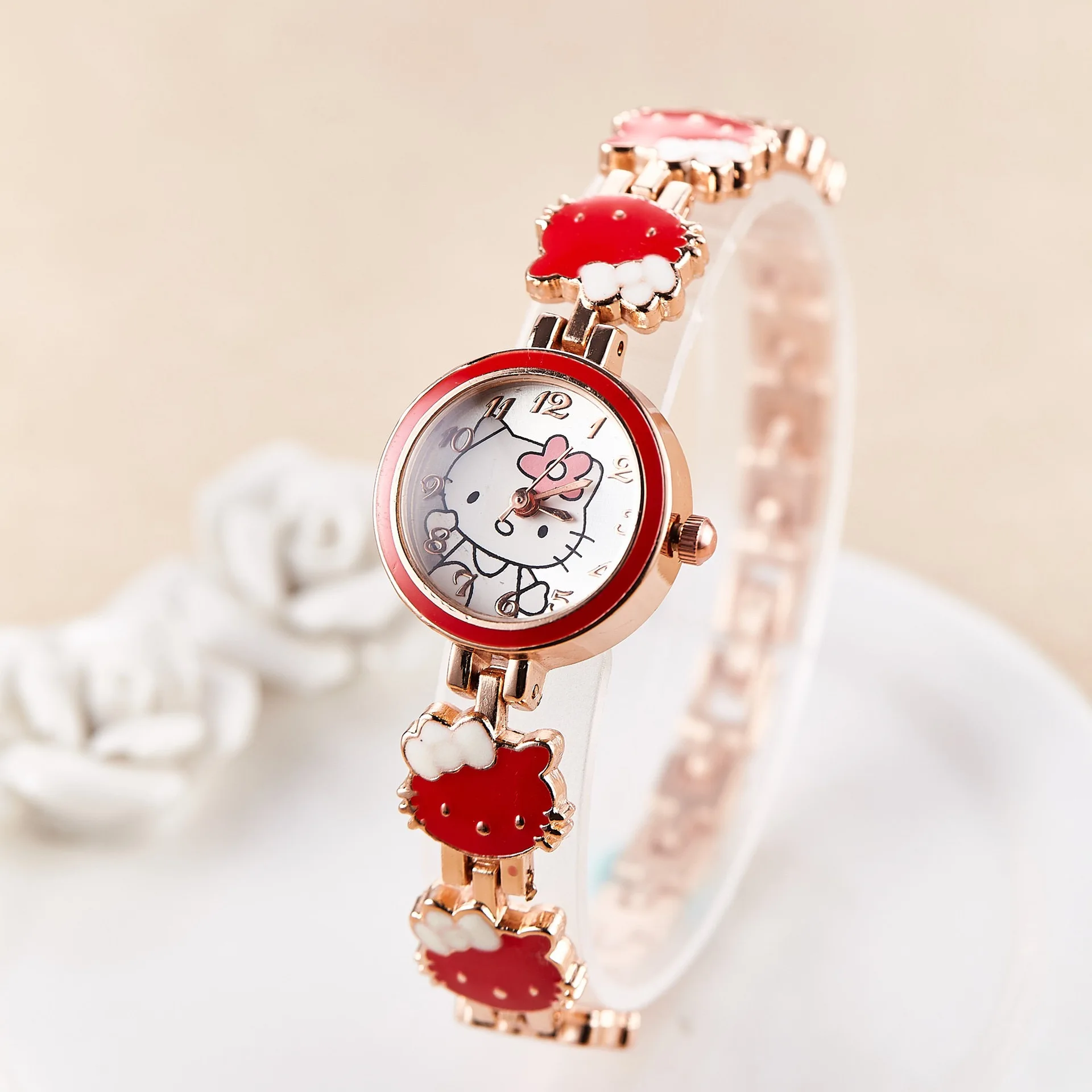 women Watch Hello Kitty Watch Female Student Sweet Bow Girl friends Gift High quality women's quartz watches