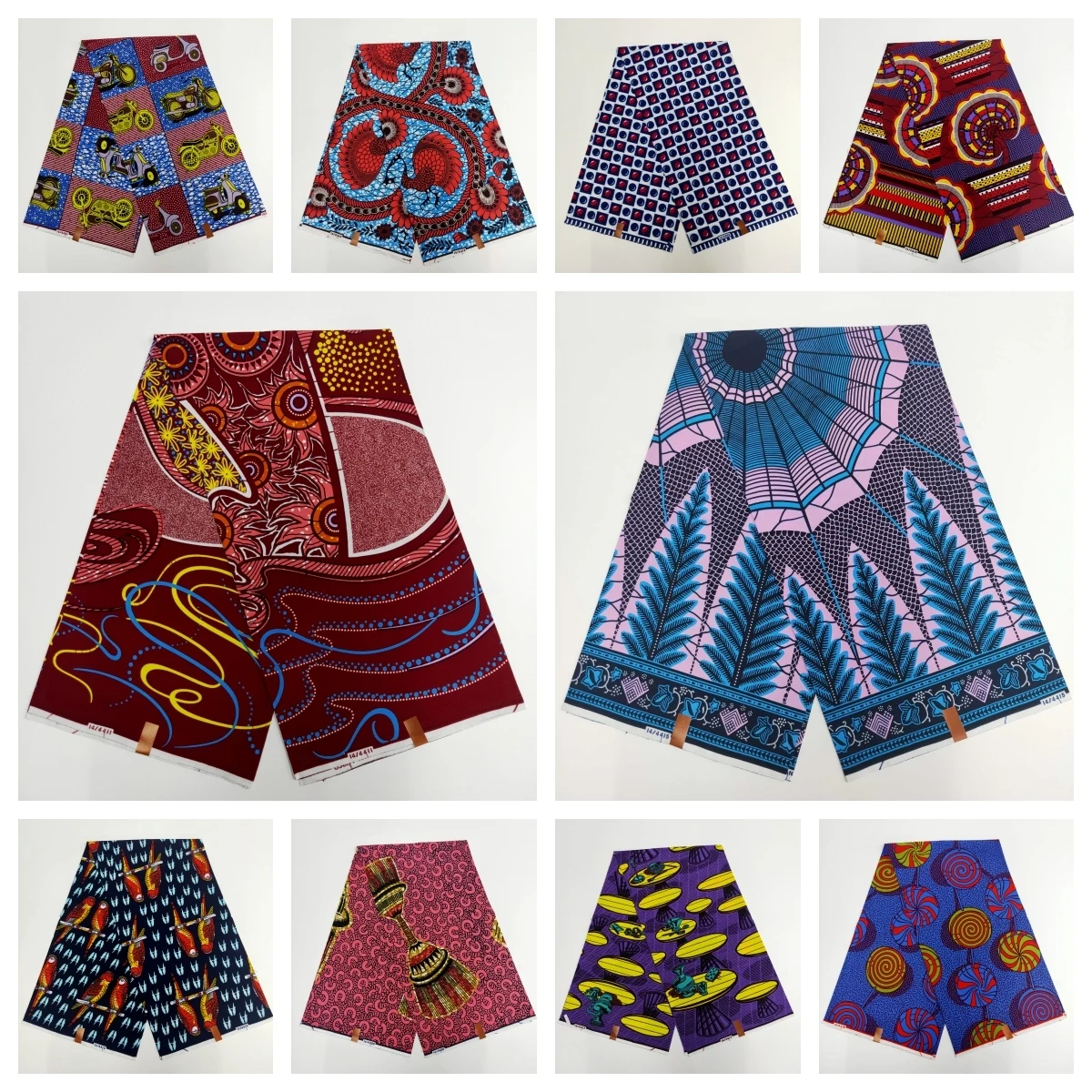 Africa Ankara Printing Wax Patchwork Fabric 100% Cotton Real Cloth Loincloth Sewing Dress Crafts DIY Material Tissu Pagne Wax