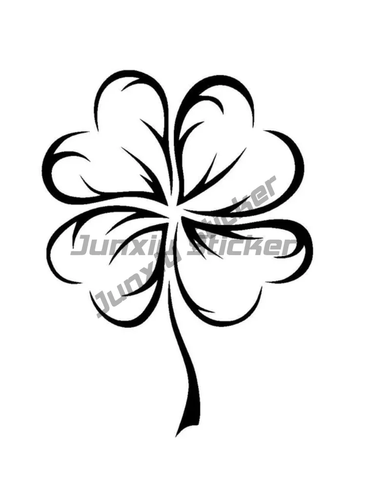 

Lucky Clover Car Stickers Personalized Custom Motorcycle Vinyl Decals Black White