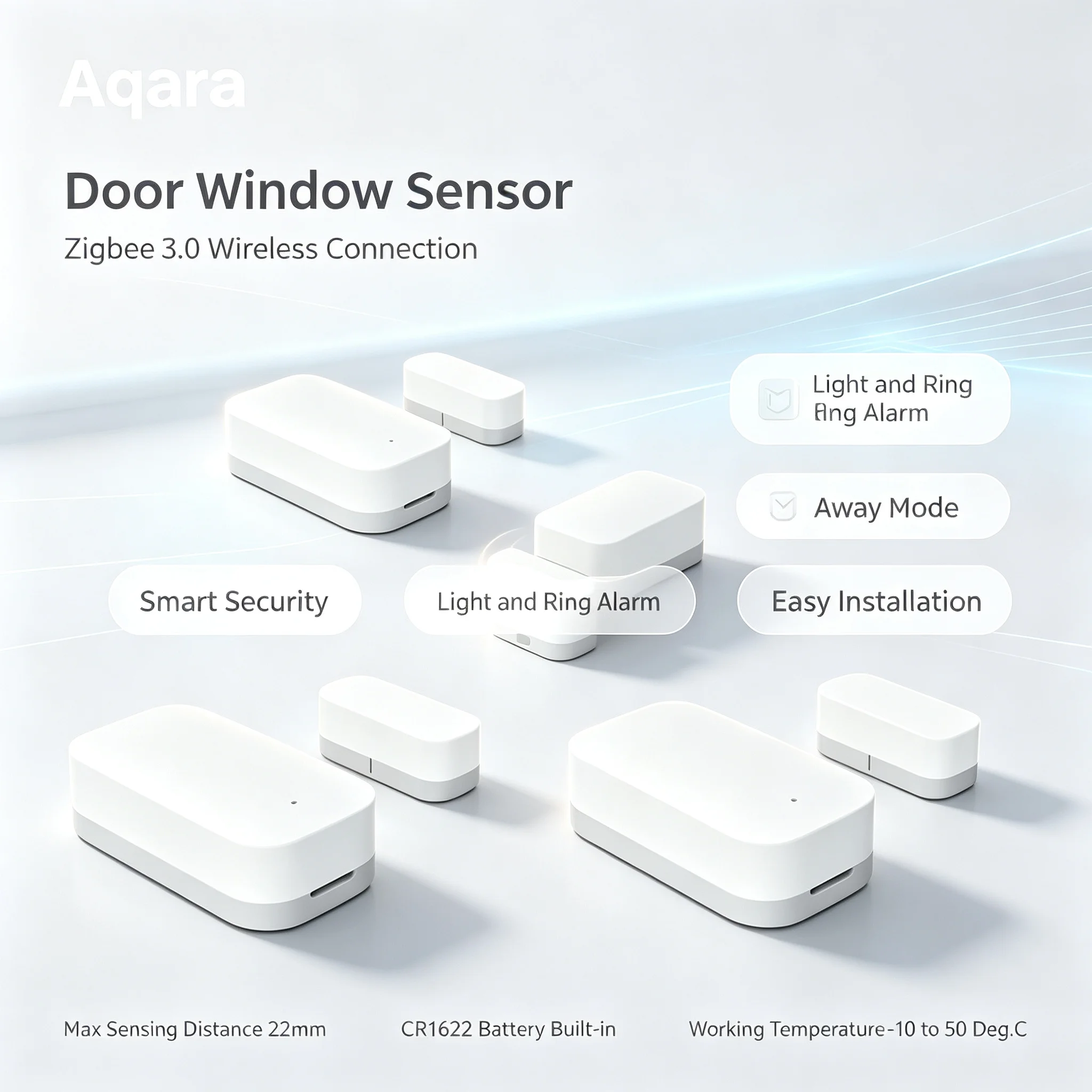 Aqara Door Window Sensor E1 Zigbee 3.0 Contact Sensor APP Remote Control Smart Home Detector Works with Mi Home and HomeKit
