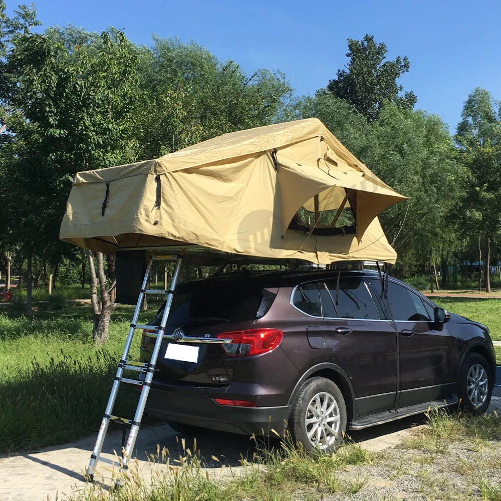 Hiking 4 person car roof top, 4wd van camper travelling aluminium roof top tent/