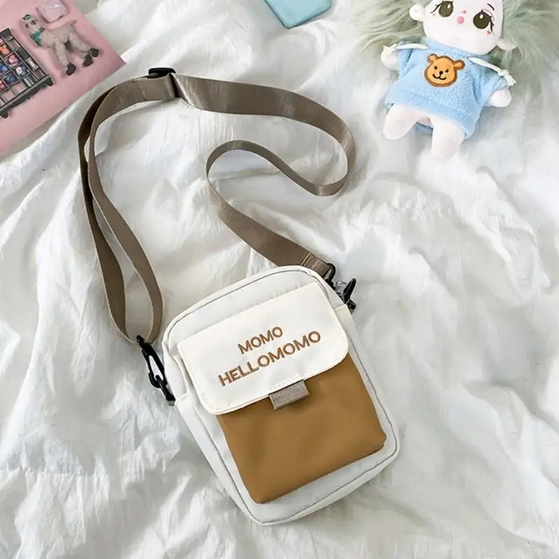 

Женская сумка через плечо с цветными блоками, школьная сумка в японском стиле, сумка через плечо 20CA