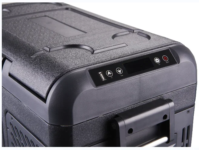 Solar-Auto-Minikühlschrank, 220 V, 12 V, tragbarer Kompressor, Auto-Kühlschrank mit Gefrierfach