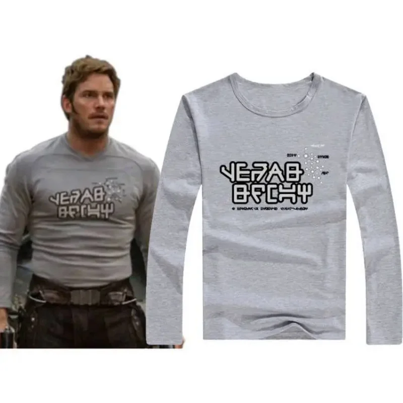 Anime Guardians 3 Star Lord Galaxy Shirt Peter Jason Quill Shirt Cosplay Costume Halloween Clothing