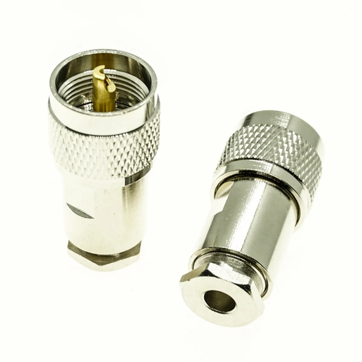 1 Stuks Uhf Pl259 Mannelijke Stekker Klem Voor Rg58 Rg142 Lmr195 Rg400 Rf Adapter Connector