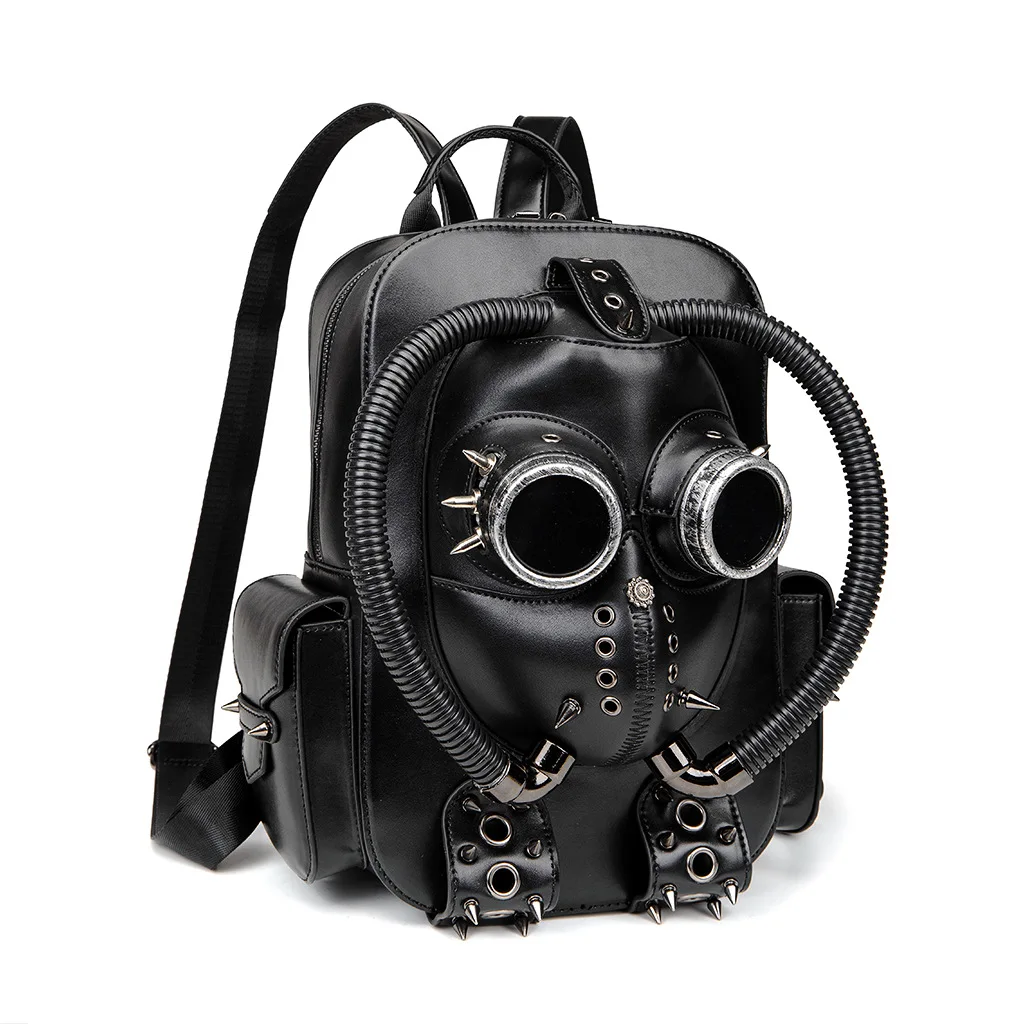 

Halloween Punk Large Capacity Backpack Creative Niche Handbag Gothic Style Bookbag Heavy Industry Creative Computer Handbag