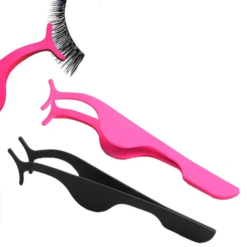1Pcs Professional Magnetic Eyelashes Extension Applicator Stainless Steel False Eyelashes Curler Tweezer Clip Clamp Makeup Tool