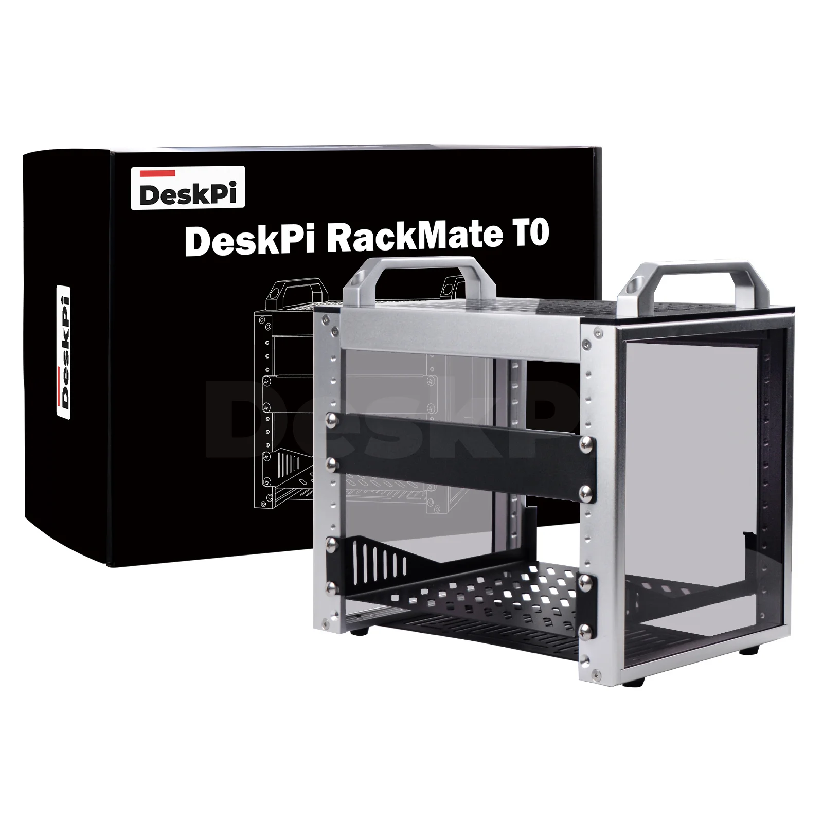 DeskPi RackMate T0 랙마운트, 네트워크, 서버, 오디오 및 비디오 장비용 10인치 4U 서버 캐비닛
