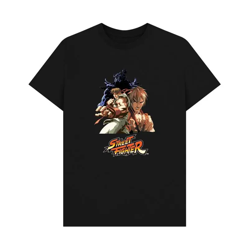 PREMIUM OFFICIAL Streetfighter Group Pose Black  T shirt