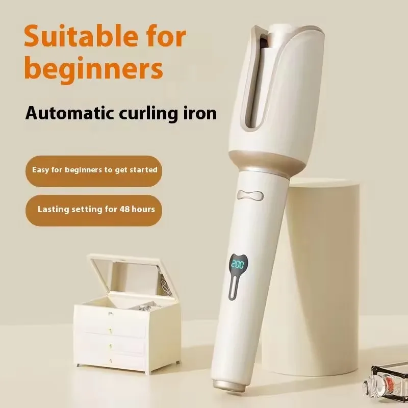 Electric Anti‑Tangle Auto‑Rotating Hair Curler 32mm, 4‑Level Temperature Adjustment Hair Styling Tool