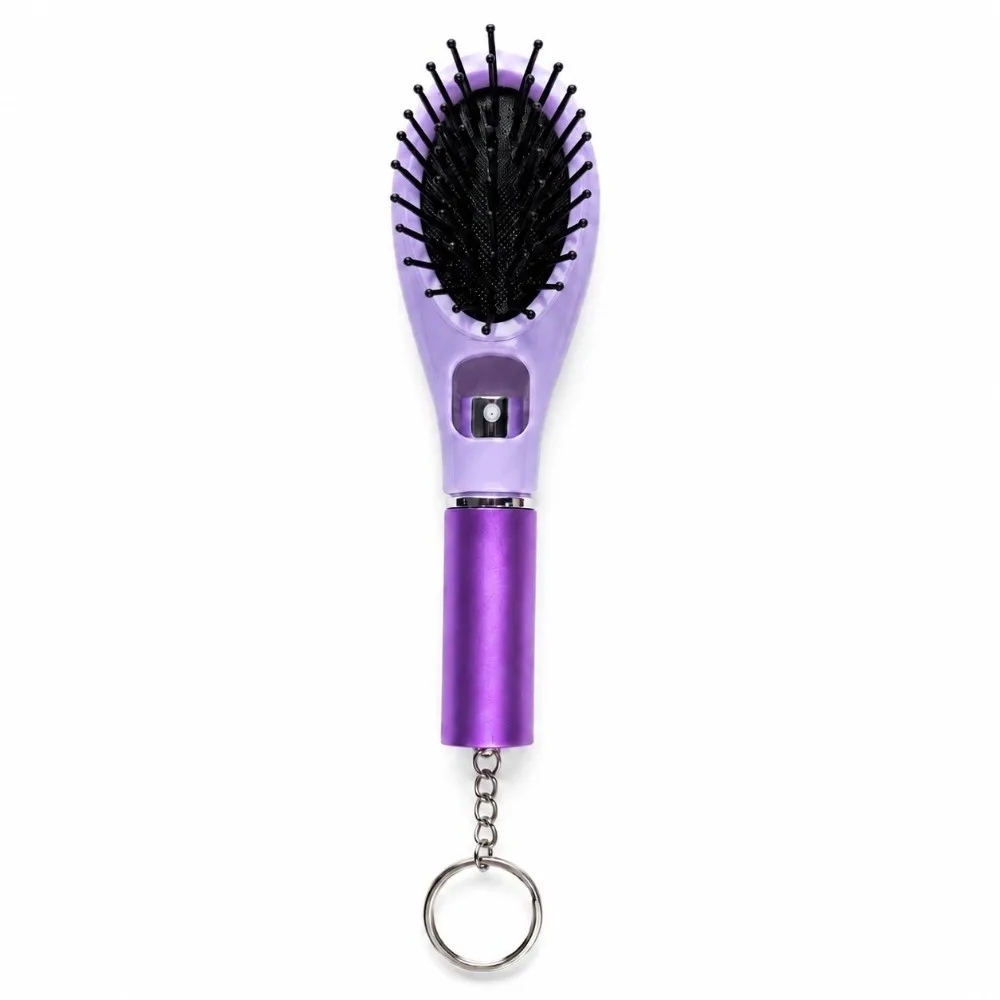 Multi-Function Misting Hair Brush Anti-Frizz Hair Care Spray Massage Comb Anti-Static Scalp Nourish Hair Brush with Keychain