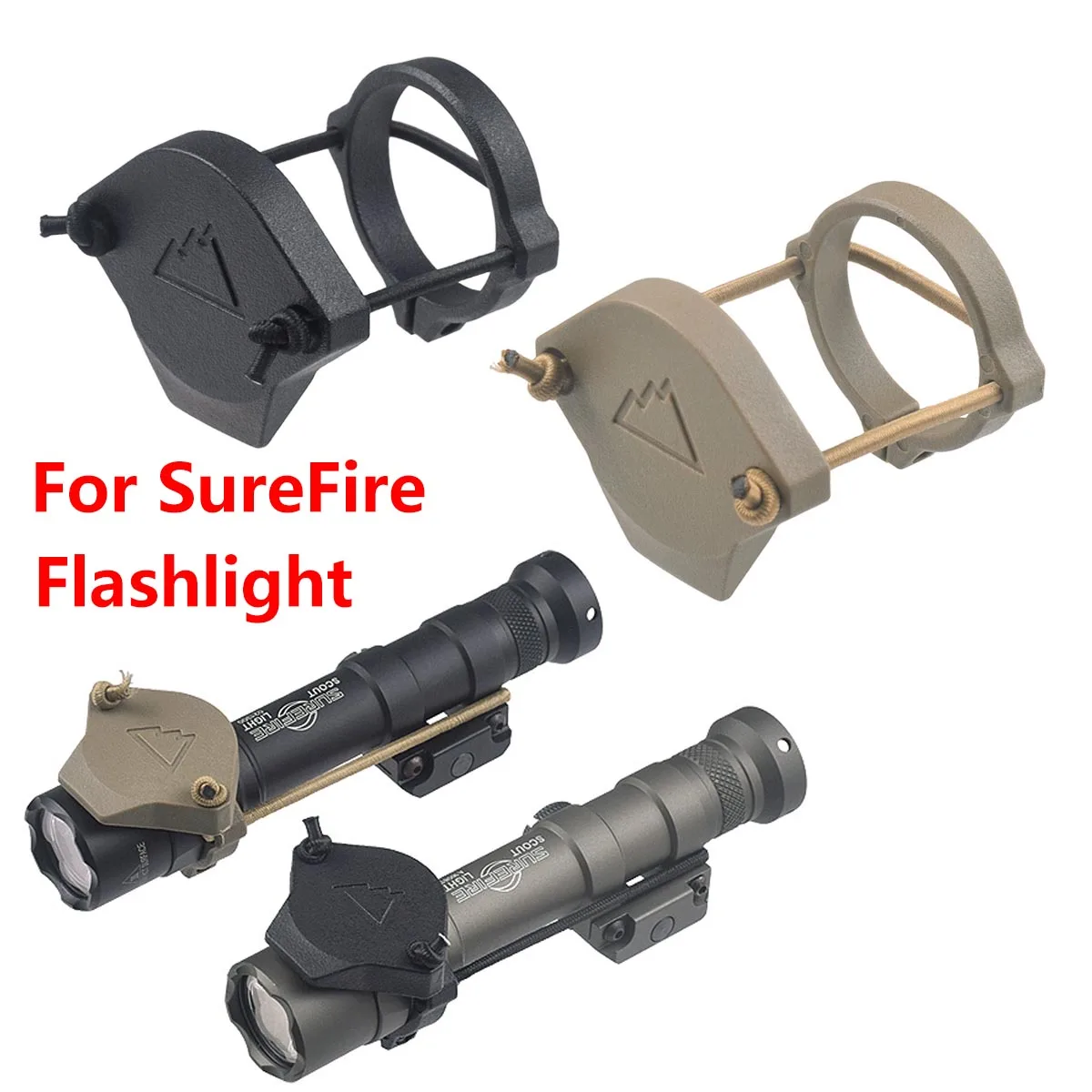 

Flashlight Protective Cover Weapon Light Front Lens Cap For SureFire M300 M600 M952V M951 Modlite Scout Light Protector