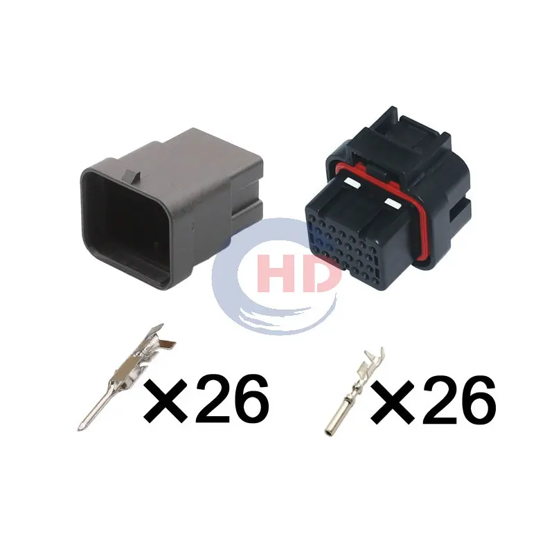 

1-20 sets 26pin Waterproof ECU Connector HD262-1.2-11 3-1437290-7